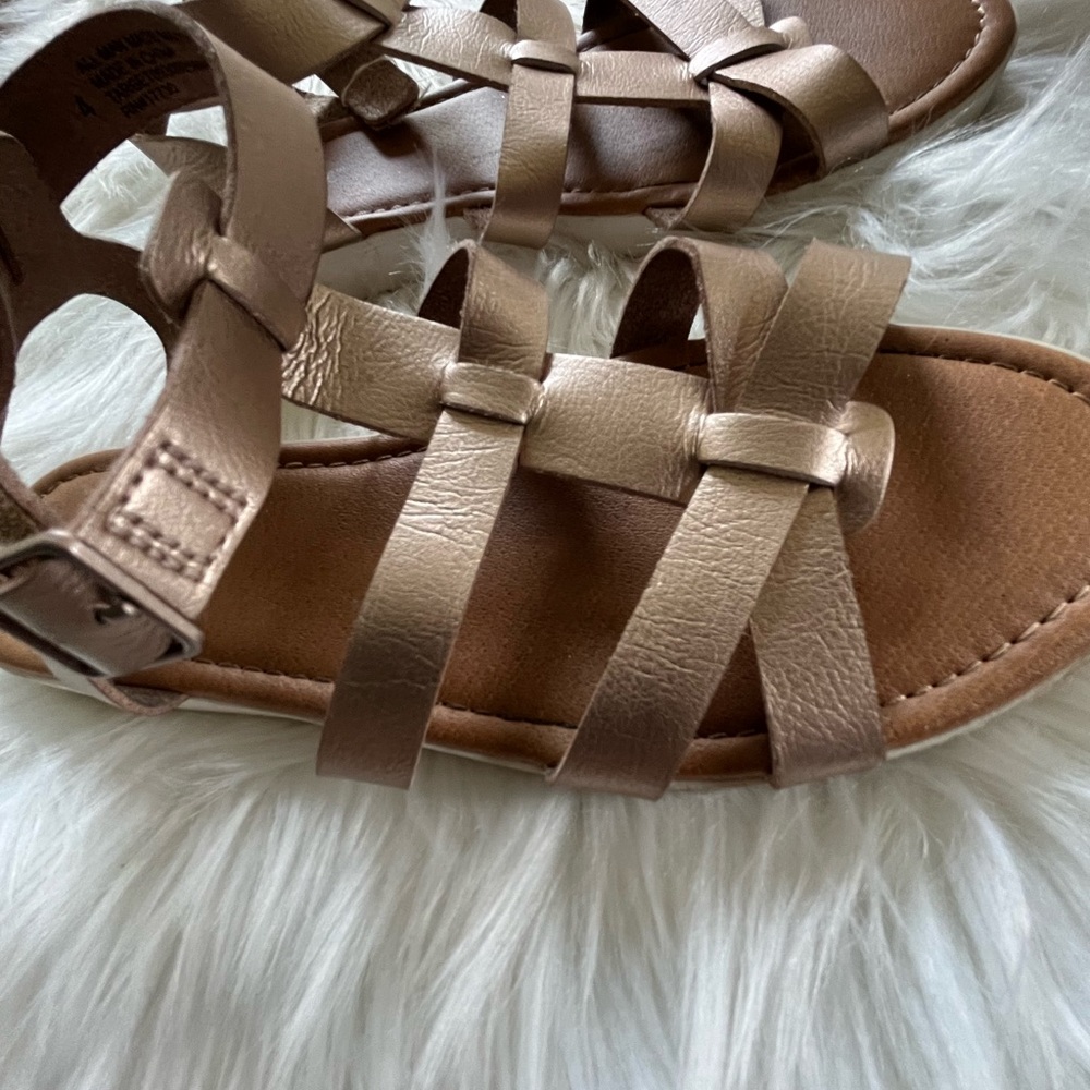 Cat & Jack Kids' Strappy Sandals in Metallic Bronze